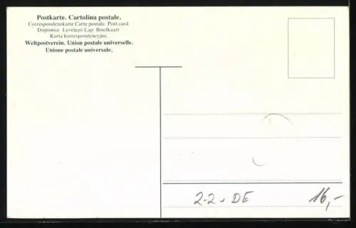 AK Adler, Briefmarken von Deutsch-Südwestafrika, kolonial gelaufen