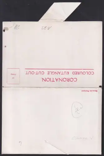 Klapp-AK Coronation of King and Queen of England