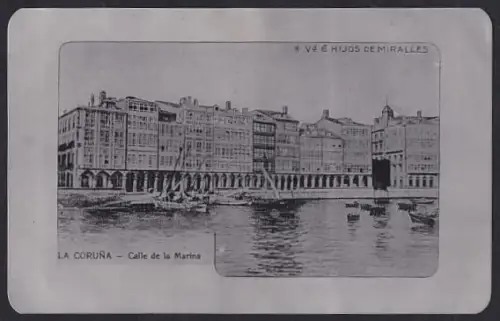 Metall-AK La Coruna, Calle de la Marina