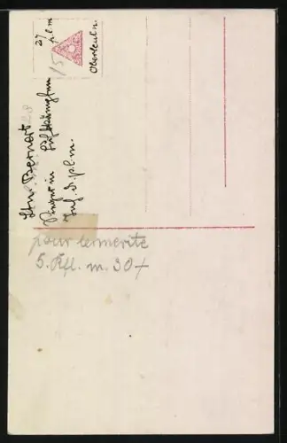 Foto-AK Sanke Nr. 443: Leutnant Bernert mit Dolch