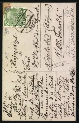 Foto-AK Wien, Haus in der Weihburggasse 10