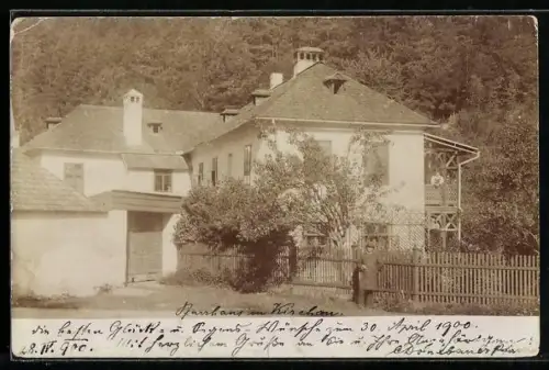 Foto-AK Warth /NÖ, Pfarrhaus Kirchau am Wald