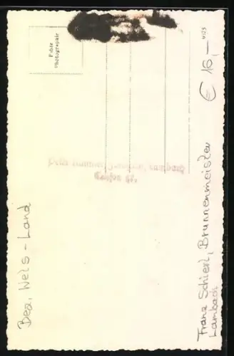 AK Lambach, Brunnenmeister Franz Schierl bei der Arbeit