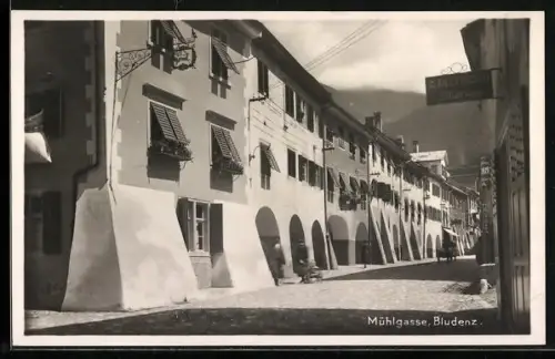 AK Bludenz, Blick in die Mühlgasse