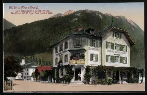 AK Bludenz /Vorarlberg, Hotel Scesaplana, Bes. Adolf Egle