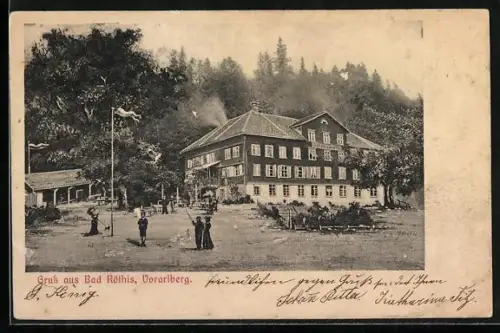 AK Röthis /Vorarlberg, Gasthof Bad Röthis