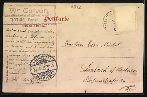 AK Röthis /Vorarlberg, Gasthof Bad Röthis