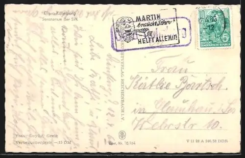 AK Gera-Kalmberg, Sanatorium der SVK