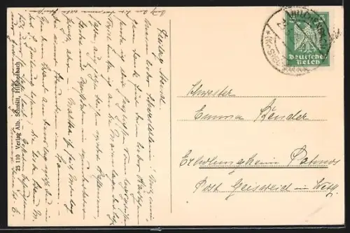 AK Hilchenbach, Marktplatz mit Fachwerkhäusern u. Geschäftshaus