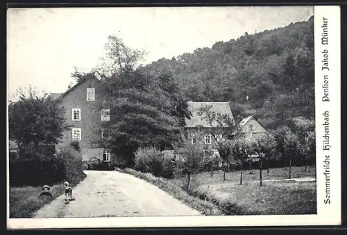 AK Hilchenbach, Pension Jakob Münker mit Zufahrt