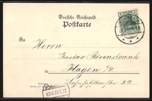 AK Hilchenbach, Ferndorftal, Ortsansicht aus der Vogelschau