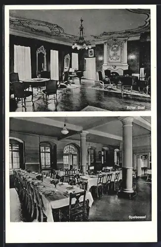 AK Kreuztal / Siegerland, Stift Keppel-Allenbach, Roter Saal, Speisesaal, Oberlehranstalt für Mädchen