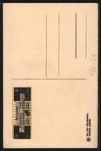 Steindruck-AK Braunschweig, Gewandhaus