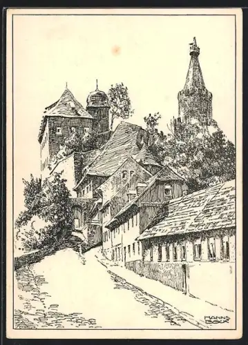 Künstler-AK Weida / Thür., Aufgang zur Osterburg, 3. Osterlänsisches Bundes-Sängerfest 1930