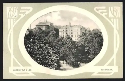 AK Mittweida, Technikum, Passepartout