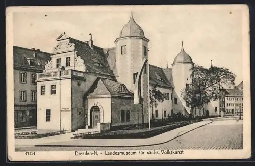 AK Dresden-Neustadt, Landesmuseum für sächs. Volkskunst