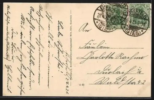 AK Eiserfeld, Evangelische Kirche, Totalansicht