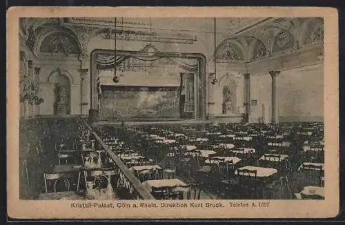 AK Cöln a. Rh., Kristall-Palast, Inh. Kurt Bruck
