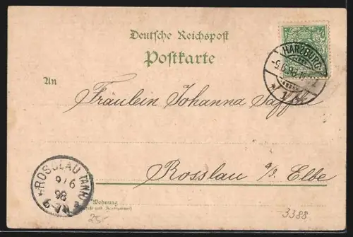 Lithographie Bad Harzburg, Bismarckstein, Kriegerdenkmal, Gesamtansicht aus der Vogelschau