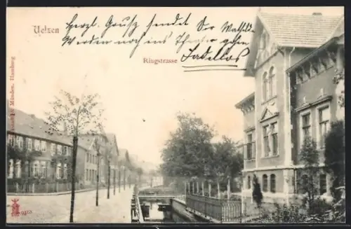 AK Uelzen, Ringstrasse mit Brücke