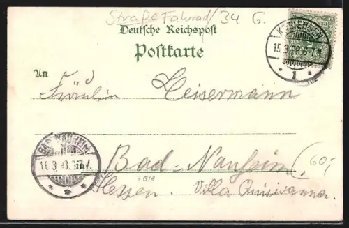 Lithographie Göttingen, Teilansicht, Rathaus, Rohns