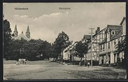 AK Hilchenbach, Marktplatz mit Kirche
