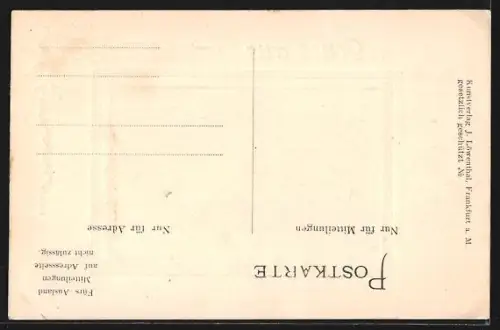 AK Hilchenbach, Teilansicht mit Kirche, Passepartout