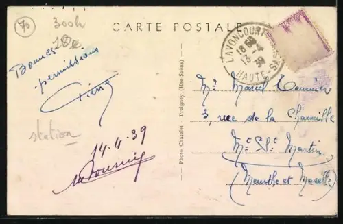 AK Lavoncourt /Hte-Saône, La Grande Rue