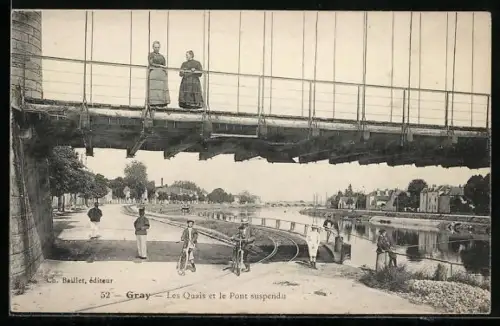 AK Gray, Les Quais et le Pont suspendu
