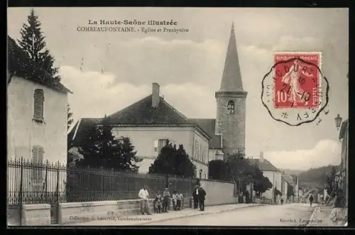 AK Combeaufontaine /Haute-Saône, Église et Presbytère