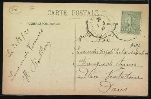 AK Polaincourt, Grande Rue avec église et habitants en promenade