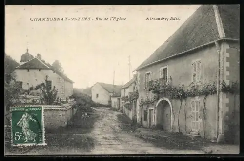 AK Chambornay-lès-Pins, Rue de l`Église