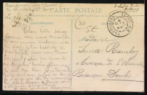 AK Vauvillers /Haute Saône, Grande-Rue animée par des passants et des boutiques