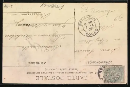 AK Faucogney-et-la-Mer, Place de la République, Rue Thiers