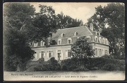 AK Saint-André de Seignanx /Landes, Château de Lalanne entouré d`arbres majestueux