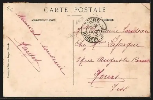 AK Commensacq /Landes, Coin pittoresque au Pont de la Route de Sabres