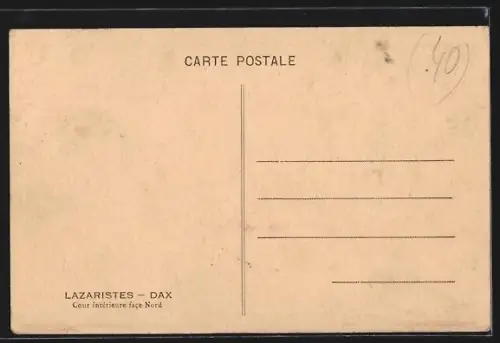AK Dax, Lazaristes, Cour intérieure face Nord