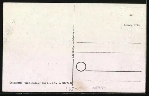 AK Crimmitschau i. Sa., Bahnhof und Post