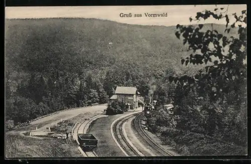 AK Vormwald, Blick zum Bahnhof