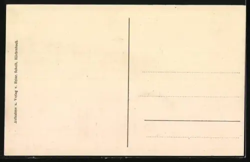 AK Hilchenbach, Teilansicht mit Kirche und Strassenpartie