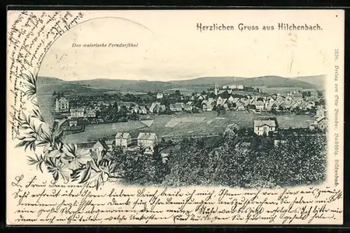 AK Hilchenbach, Gesamtansicht aus der Vogelschau