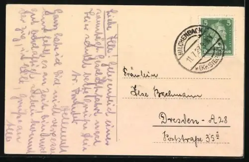 AK Hilchenbach i. Westf., Gesamtansicht des Ortes und der Umgebung