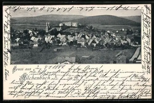 AK Hilchenbach, Teilansicht mit Kirche