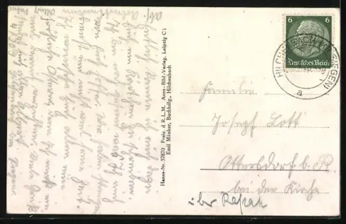 AK Hilchenbach i. Westf., Fliegeraufnahme des Ortes