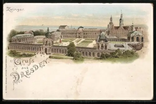 Lithographie Dresden, Zwinger