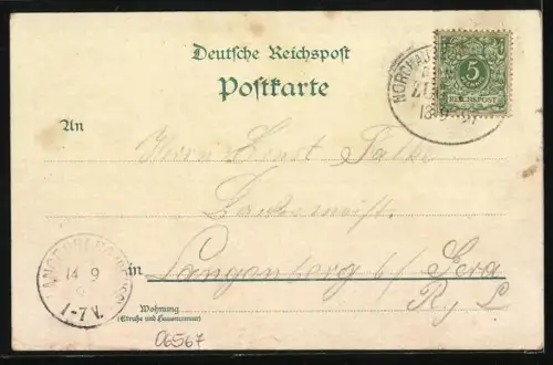 Lithographie Kyffhäuser, Gasthaus, Kyffhäuser-Denkmal, Barbarossa