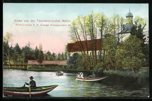 AK Tüschenbroich / Erkelenz, Restaurant Tüschenbroicher Mühle P. K. Königs