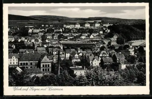 AK Siegen, Blick auf den Ort mit Kaserne