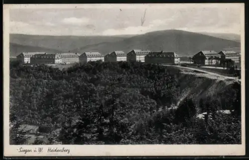 AK Siegen i. W., Kasernen am Heidenberg