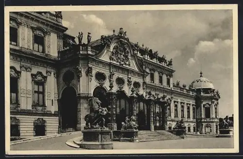 AK Wien, Belvedere, Eingang